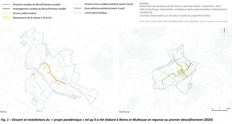 Pandemic project maps Mulhouse & Reims